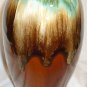VINTAGE ROSEVILLE POTTERY OHIO R.R.P.Co. USA BROWN DRIPPING GLAZE VASE