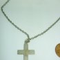 BEAUTIFUL EMBOSSED METAL CRUCIFIX ON A CHAIN CHRISTIANITY