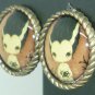 CHARMING CARTOON HELLO BUTTON STUD EARRINGS
