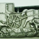 VINTAGE RARE TORINO HORSE STUD EARRINGS CARRIAGE BROOCH PIN SET