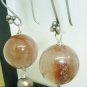 CHARMING NATURAL POLISHED ONYX DANGLING BALL EARRINGS