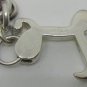 BEAUTIFUL STERLING SILVER CHAIN BRACELET WITH CHARM LETTER 'L'