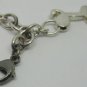 BEAUTIFUL STERLING SILVER CHAIN BRACELET WITH CHARM LETTER 'L'