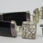 MULTI GEM SEMIPRECIOUS STONE OPAL ONYX .925 SILVER STERLING TENNIS BRACELET