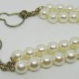 VINTAGE FAUX PEARL DOUBLE STRING BRACELET