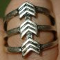 UNISEX STAINLESS STEEL ARROW PINKY RING