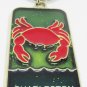 TRAVEL MEMORABILIA SOUTH CAROLINA CRAB KEYCHAIN