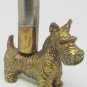 ANTIQUE BRONZE SCOTTISH TERRIER DOG FIGURINE STRIKER CIGARETTE LIGHTER
