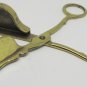 VINTAGE ANTIQUE BRASS CANDLE WICK TRIMMER SCISSORS