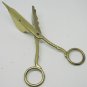 VINTAGE ANTIQUE BRASS CANDLE WICK TRIMMER SCISSORS