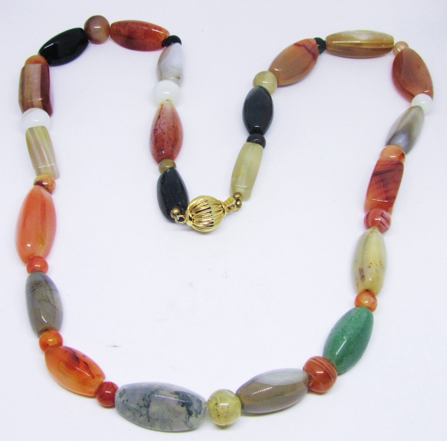 GORGEOUS NATURAL GEM STONE MULTICOLORED CHUNKY BEADED OPAL AGATE ...