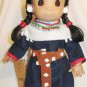 PRECIOUS MOMENTS DOLL SIOUX IZUSA NATIVE AMERICAN WHITE STONE #1486