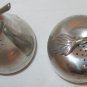 VINTAGE WEB PEWTER SALT & PEPPER SHAKERS APPLE & PEAR FIGURALS