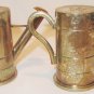 VINTAGE TWO'S COMPANY SILEVERPLATED SALT & PEPPER SHAKERS WATER CAN