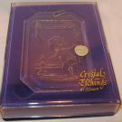 CHARMING ETCHING CRYSTAL BY COMAR CHRISTMAS ORNAMENT WINDOW LIGHT CATCHER