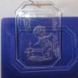 CHARMING ETCHING CRYSTAL BY COMAR CHRISTMAS ORNAMENT WINDOW LIGHT CATCHER