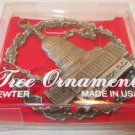 PEWTER CHRISTMAS TREE ORNAMENT WASHINGTON DC US CAPITOL