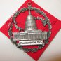 PEWTER CHRISTMAS TREE ORNAMENT WASHINGTON DC US CAPITOL