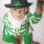 CHARMING DANCING HAPPY LUCKY LEPRECHAUN FIGURINE IRISH CHRISTMAS ORNAMENT