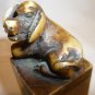 VINTAGE SOAP STONE MARBLE CHINESE STAMP SEAL SHOUSHAN YEAR OF A PIG