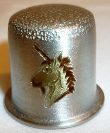 UNIQUE COLLECTIBLE PEWTER THIMBLE UNICORN