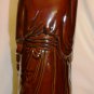 VINTAGE CHINESE BROWN GLAZED CERAMIC LIQUOR BOTTLE WISE MAN