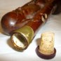 VINTAGE CHINESE BROWN GLAZED CERAMIC LIQUOR BOTTLE WISE MAN