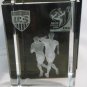 COMMEMORATIVE 3D LASER ETCHED GLASS US NATIONAL SOCCER TEAM 2010 PAPERWEIGHT NMB