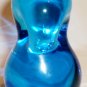 VINTAGE FM KONSTGLAS HANDIWPRK ART BLUE GLASS BIRD DUCK FIGURINE RONNEBY SWEDEN