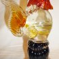 VINTAGE COLORFUL MURANO GLASS ROOSTER FIGURINE