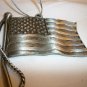 GLORIA DUCHIN PEWTER US FLAG ORNAMENT