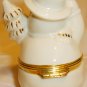 LENOX CHINA TREASURES SNOWMAN' TRINKET SURPRISE BOX HANDCRAFTED