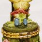 CHARMING FLOWER ANGEL FIGURINE SMALL TRINKET RING JEWELRY BOX