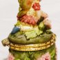 CHARMING FLOWER ANGEL FIGURINE SMALL TRINKET RING JEWELRY BOX