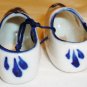 VINTAGE DELFT BLUE PORCELAIN CLOGS TRAVEL MEMORABILIA