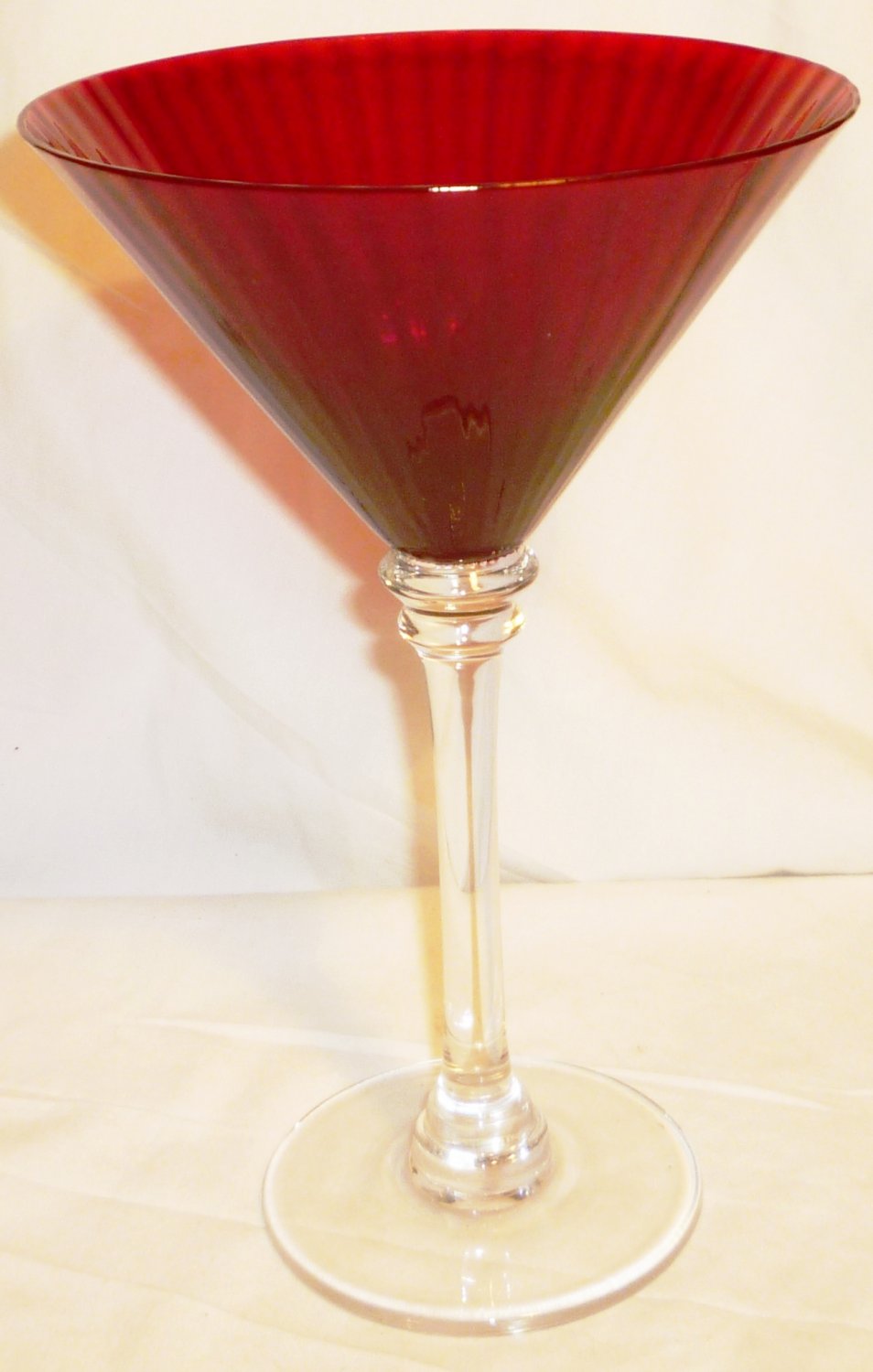 ribbed martini glass