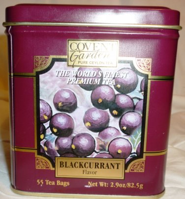 COLLECTIBLE EMPTY TIN COVENT GARDEN BLACKCURRANT TEA