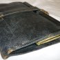 VINTAGE ANTIQUE GOAT SKIN BLACK CLUTCH PURSE & COIN PURSE