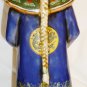 VINTAGE ANTIQUE CERAMIC PORCELAIN ASIAN ORIENTAL FIGURINE MAN IN BLUE 14" STATUE