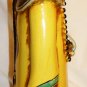 VINTAGE ANTIQUE CERAMIC PORCELAIN ASIAN ORIENTAL FIGURINE MAN IN YELLOW STATUE