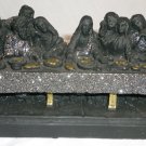 BLACK LAVA COAL RESIN CHRISTIANITY LAST SUPPER