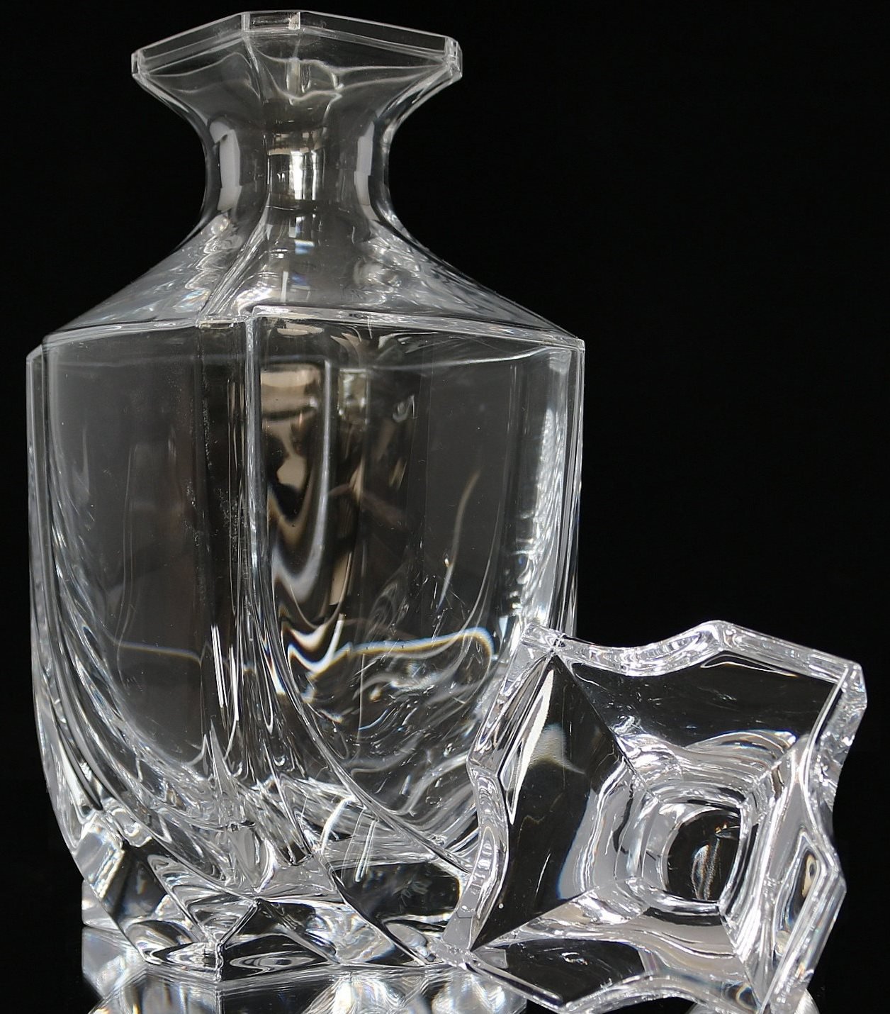 STUNNING SEVRES CRYSTAL FRANCE Cristal de Sèvres BLOCK CRYSTAL WHISKEY