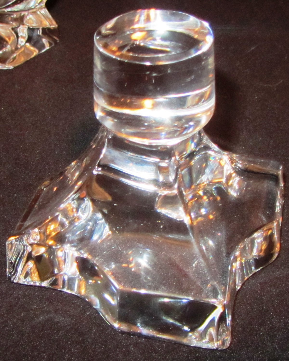 STUNNING SEVRES CRYSTAL FRANCE Cristal de Sèvres BLOCK CRYSTAL WHISKEY