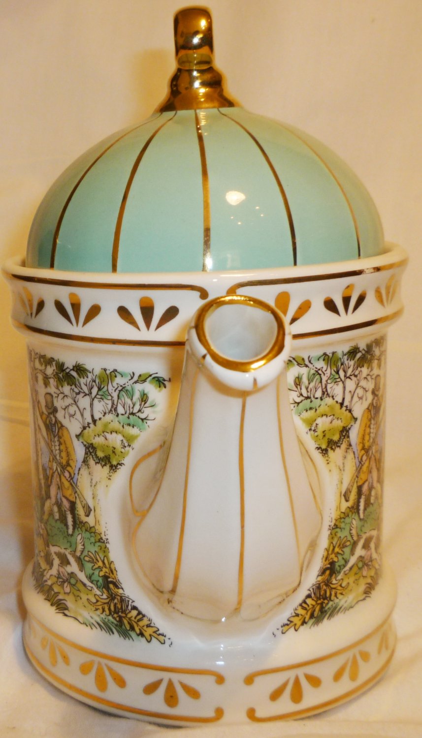 SADLER CLASSIC COLLECTION PORCELAIN TEAPOT ENGLAND SPORTING SCENES SHOOTING