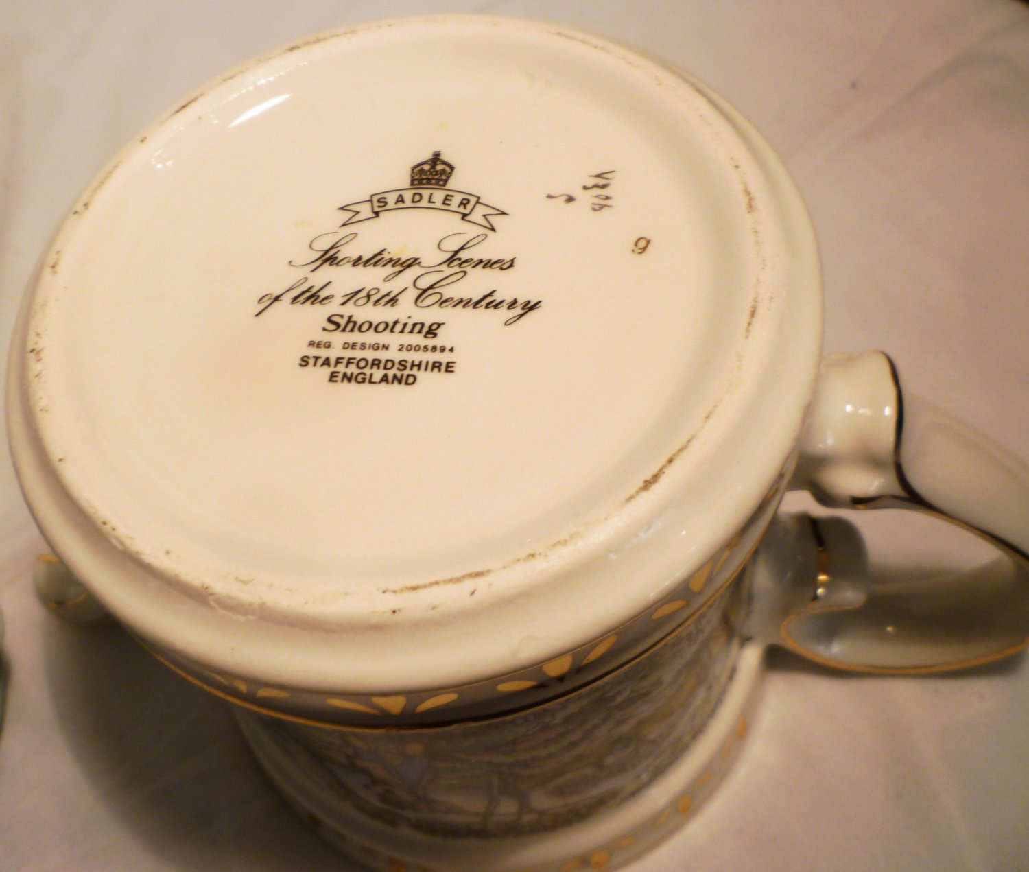 SADLER CLASSIC COLLECTION PORCELAIN TEAPOT ENGLAND SPORTING SCENES SHOOTING