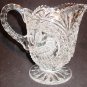 VINTAGE HOFBAUER GERMANY BYRDES COLLECTION CUT CRYSTAL ETCHED BIRD PITCHER