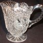 VINTAGE HOFBAUER GERMANY BYRDES COLLECTION CUT CRYSTAL ETCHED BIRD PITCHER