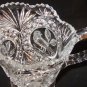 VINTAGE HOFBAUER GERMANY BYRDES COLLECTION CUT CRYSTAL ETCHED BIRD PITCHER