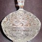 VINTAGE BOHEMIAN CUT CRYSTAL PEDESTAL CANDY NUT BON BON LIDDED FOOTED DISH