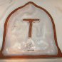 VINTAGE ITALY ART CERAMIC TILE WALL HANGING PLAQUE SIGNED ANGEL CUPID HEARTH